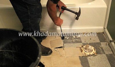 تعویض کف سرویس بهداشتی و آشپزخانه